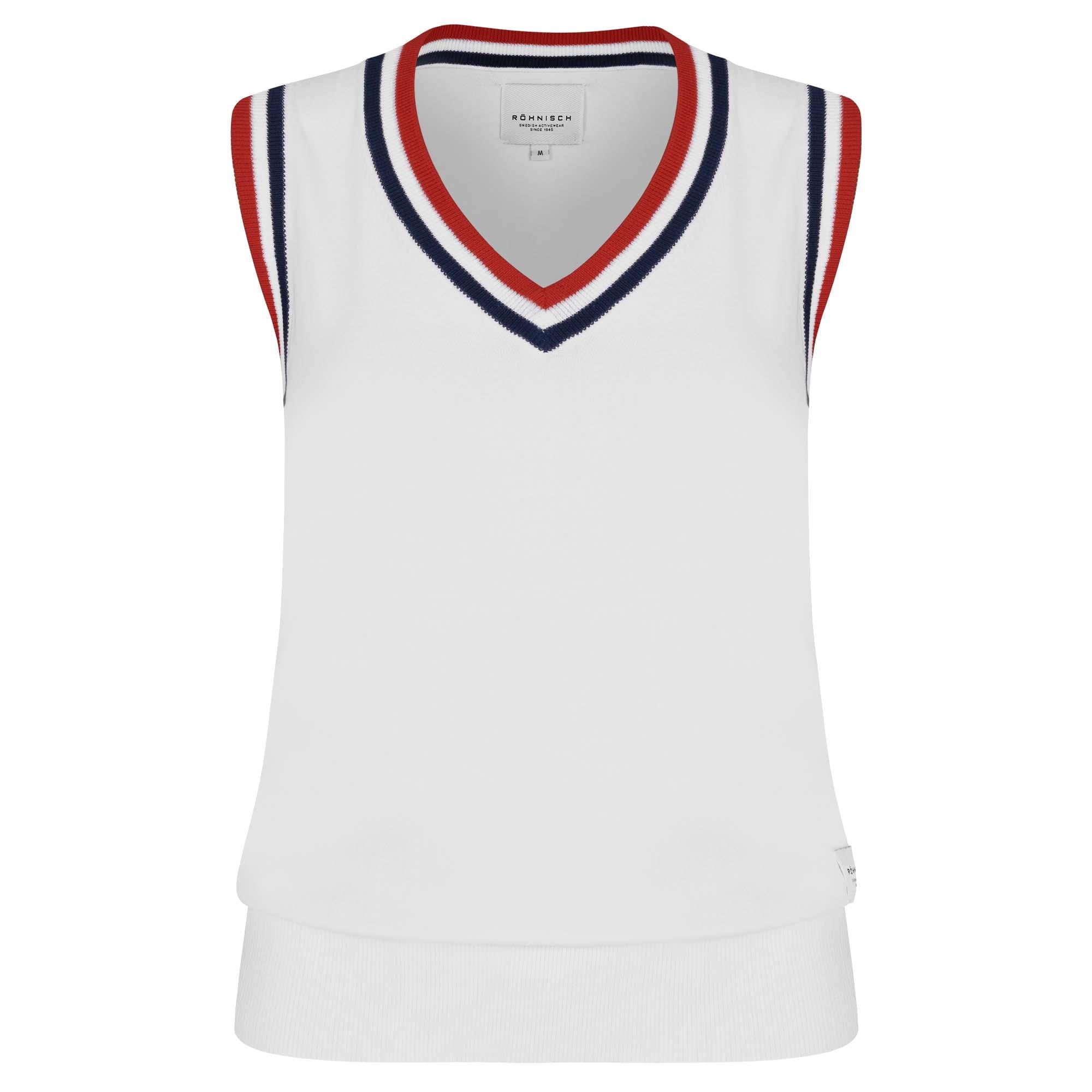 Rohnisch Adele Knitted Ladies Golf Vest White